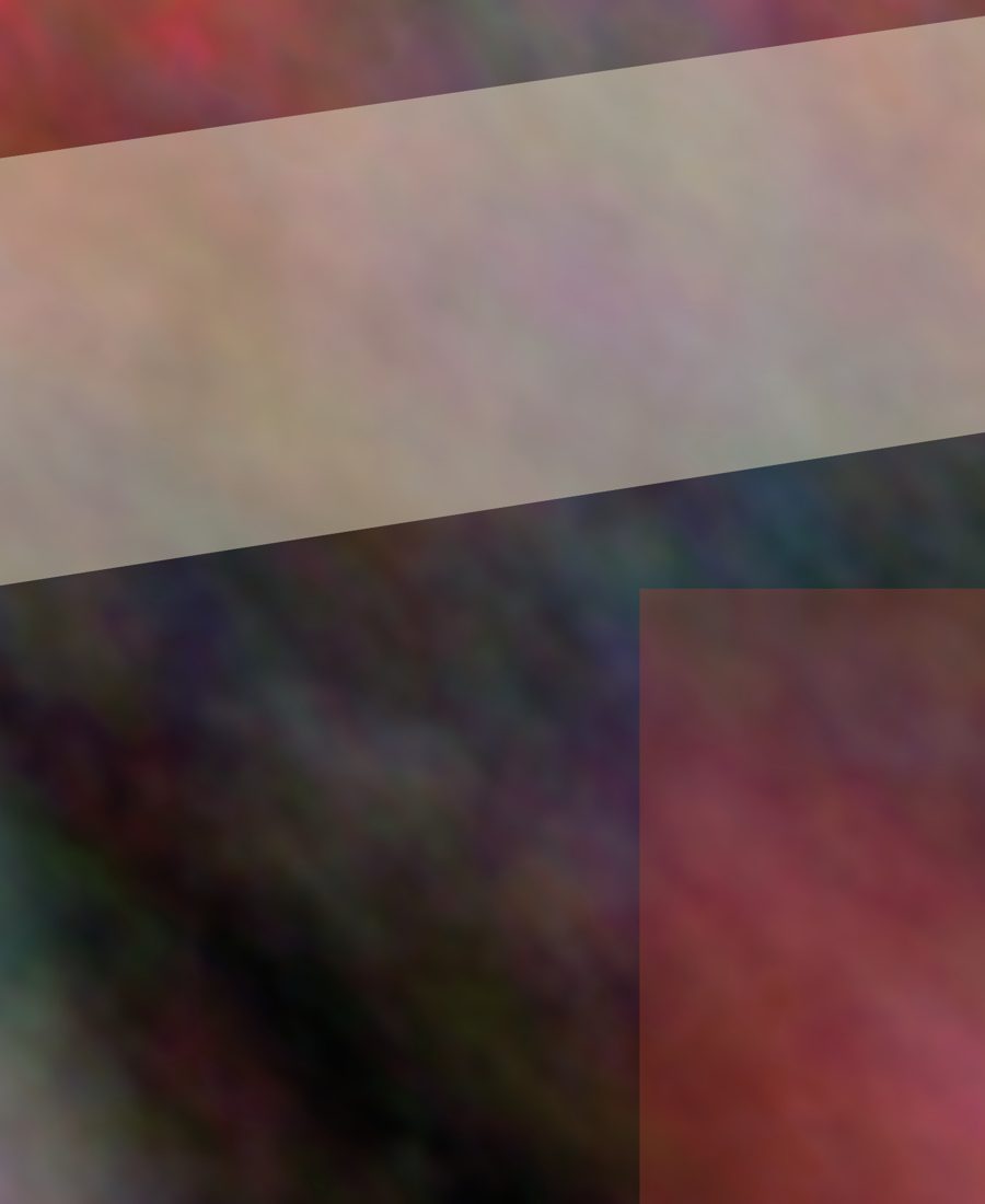 Abstract dashboard artwork in muted green, cream, and rust